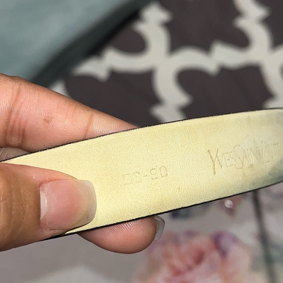 VINTAGE YSL WOMENS BELT SZ 36/90 FITS SZ 10/12 - Picture 8 of 9